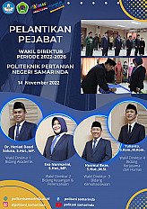                                          Inauguration of Deputy Director 2022-2026 Periode
                                         