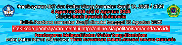                                          Pengumuman Pembayaran UKT dan Daftar Ulang Semester Ganjil TA. 2025/2026
                                         
